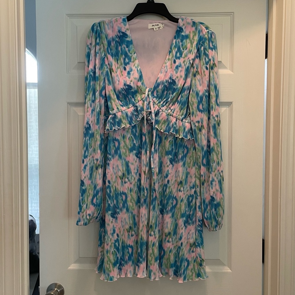 Women’s pink and blue ribbed dress - ASOS - BRAND NEW